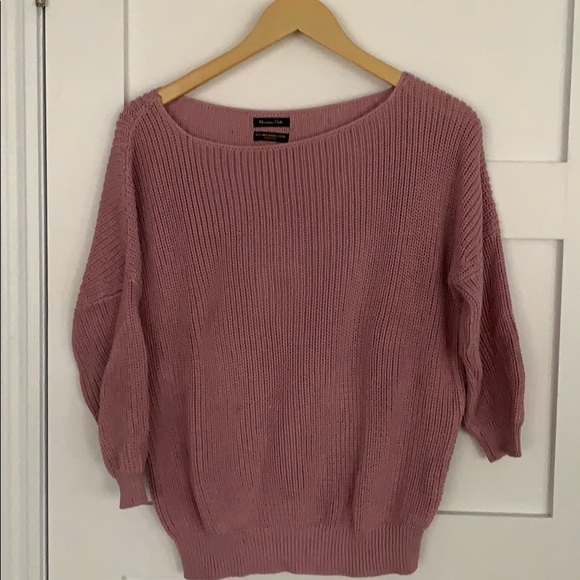 MASSIMO DUTTI - rose knit sweater - Picture 1 of 5